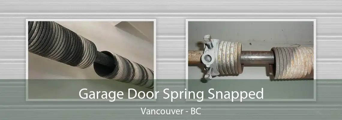  Garage Door Spring Snapped Vancouver - BC