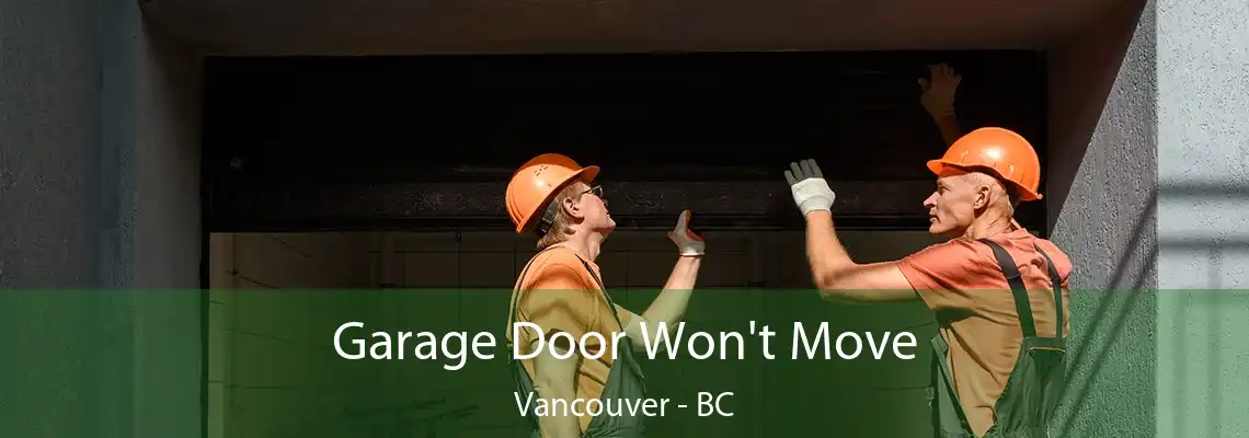  Garage Door Won't Move Vancouver - BC